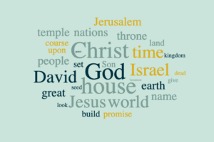 God's promise to King David, Christ will be King of the Earth