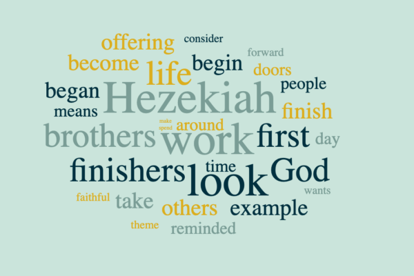 Being a Faithful Finisher