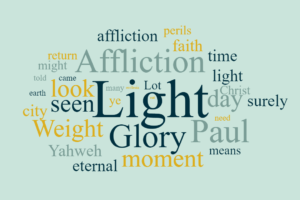 The Light Affliction for a Moment and the Eternal Weight of Glory